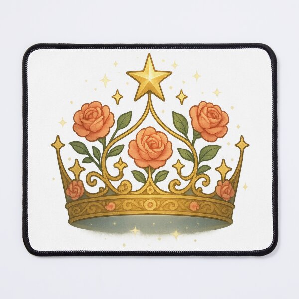 Item preview, Celestial Crown | Golden Star Tiara Sticker & Feminine Cosmic Printable Wall Art designed and sold by HerDreamCodes.