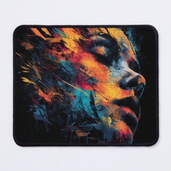 Item preview, Surreal Color Burst Portrait | Abstract Female Expression Art designed and sold by Abbaddon Designs.