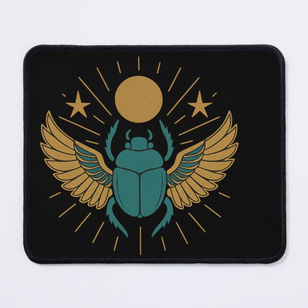 Item preview, Egyptian Winged Scarab (Khepri) – Sun Disk & Stars designed and sold by Eye Of Horus.