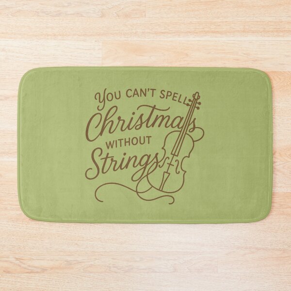 Item preview, Violin Christmas Quote – You Can’t Spell Christmas Without String designed and sold by Tender Flower Clothing.