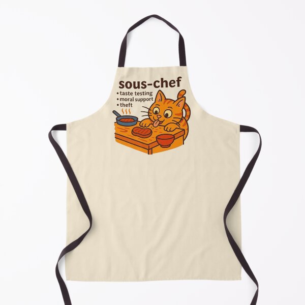 Item preview, Sous Chef Cat - Duties Taste Testing Theft designed and sold by MiLaKK.