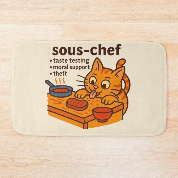 Artikelvorschau, Sous Chef Cat - Aufgaben Geschmackstests Diebstahl entworfen und verkauft von MiLaKK.