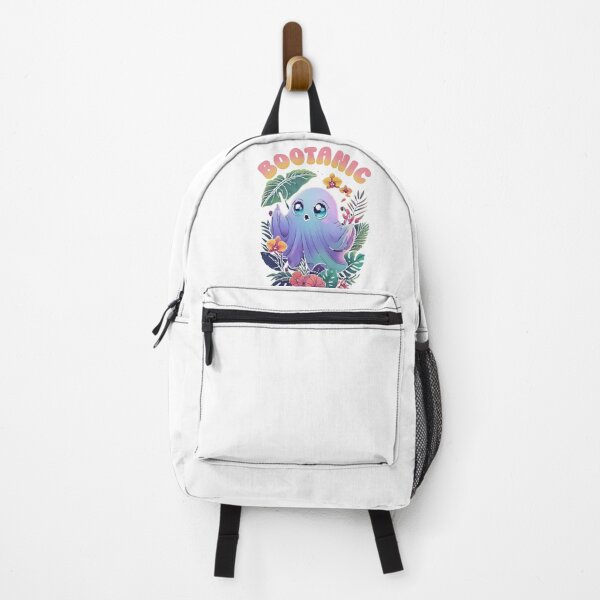 Item preview, Whimsical Ghost with Tropical Plants and Bootanic Text designed and sold by RuweisVibes.