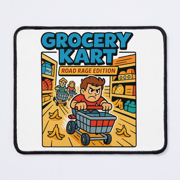 Item preview, Grocery Kart: Road Rage Edition – Funny Grocery Store Racing Design designed and sold by Laughprints.