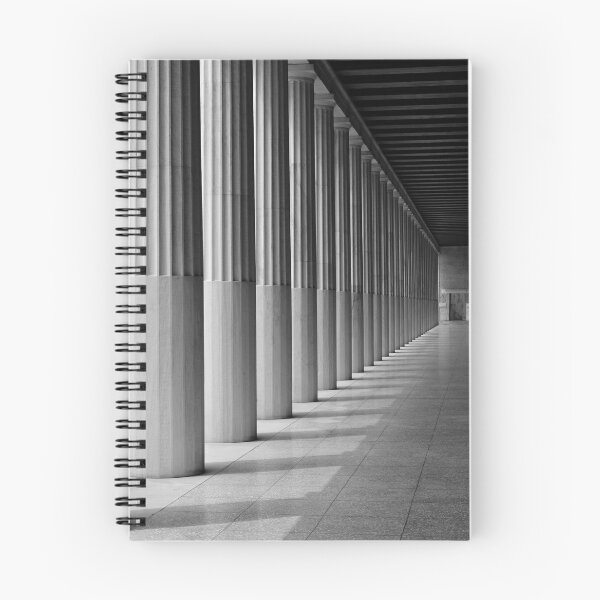 Item preview, Columns of Stoa of Attalos in Agora of Athens, Greece - Black and white Photography designed and sold by CarolinaReina.