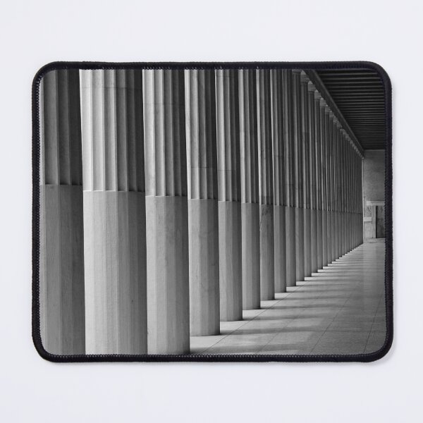Item preview, Columns of Stoa of Attalos in Agora of Athens, Greece - Black and white Photography designed and sold by CarolinaReina.