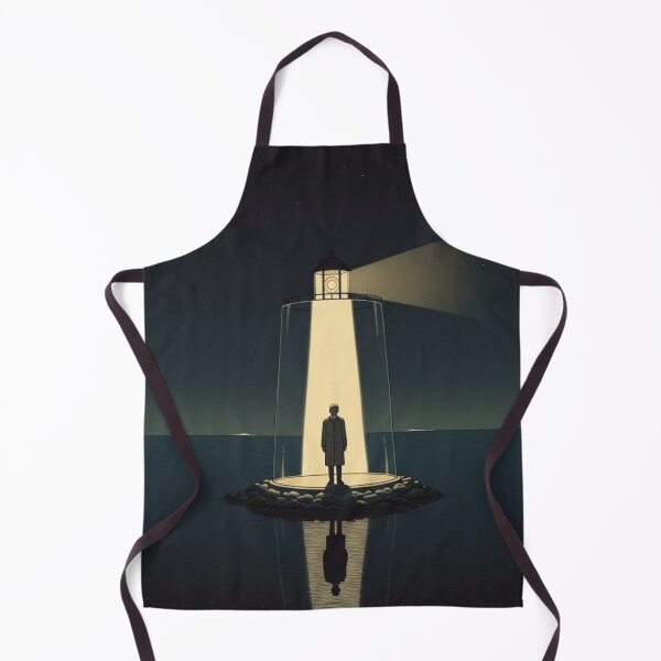 Item preview, Lighthouse Trap Conceptual Art - Isolation and Guidance Surreal Minimalist Print designed and sold by j-2k.