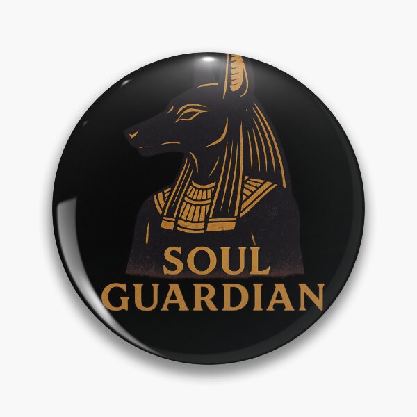 Item preview, Anubis Egyptian Jackal God – Soul Guardian (Gold on Black) designed and sold by Eye Of Horus.
