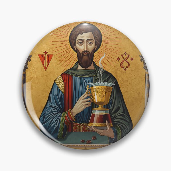 Item preview, Barista Alchemy Medieval Icon | Byzantine Art designed and sold by PictorialWhimsy.