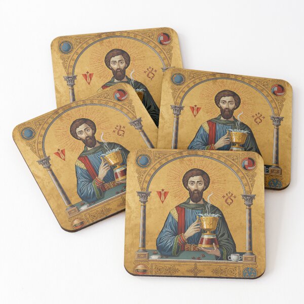Item preview, Barista Alchemy Medieval Icon | Byzantine Art designed and sold by PictorialWhimsy.