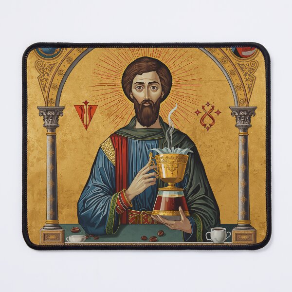 Item preview, Barista Alchemy Medieval Icon | Byzantine Art designed and sold by PictorialWhimsy.