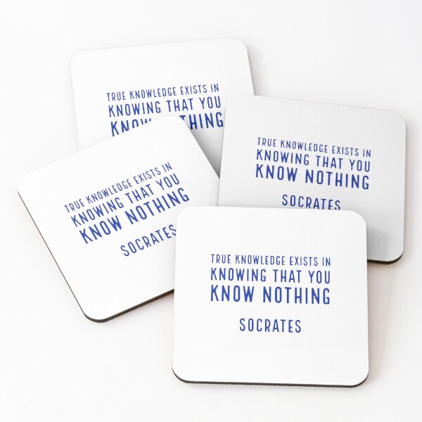 Item preview, True knowledge exists in knowing that you know nothing - Socrates quotes designed and sold by Inspirationmotivation.