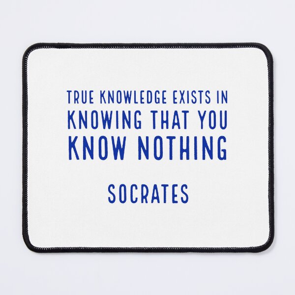 Item preview, True knowledge exists in knowing that you know nothing - Socrates quotes designed and sold by Inspirationmotivation.