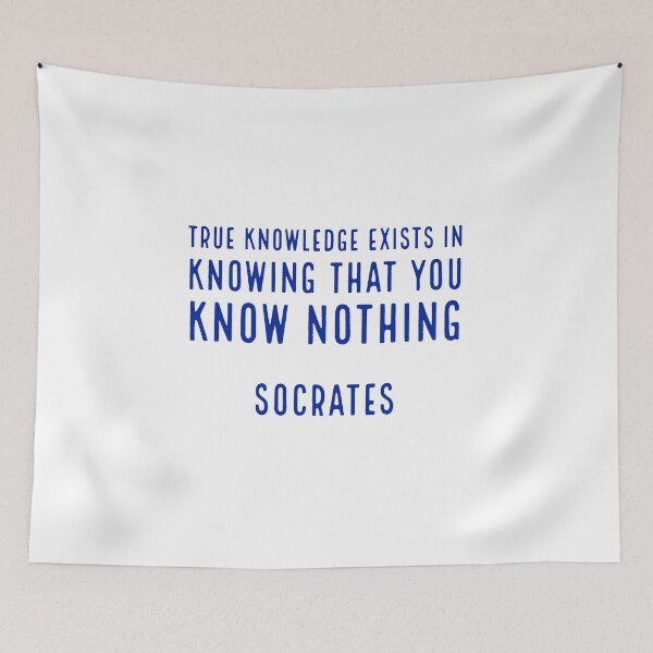 Item preview, True knowledge exists in knowing that you know nothing - Socrates quotes designed and sold by Inspirationmotivation.