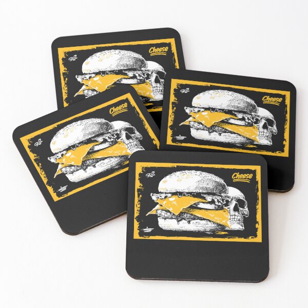 Item preview, Cheese Skull – Grunge Cheeseburger Art  designed and sold by Absyntart.