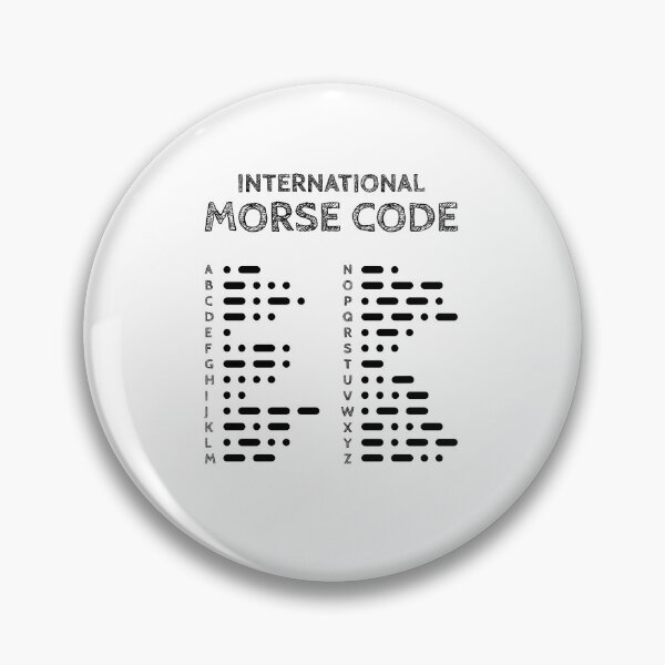 Item preview, International Morse Code Alphabet Chart 26 Letters Black designed and sold by AnnSign.