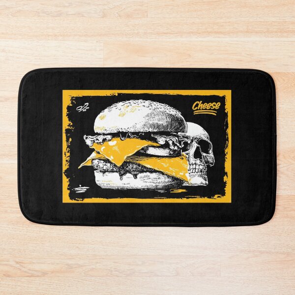 Item preview, Cheese Skull – Grunge Cheeseburger Art  designed and sold by Absyntart.