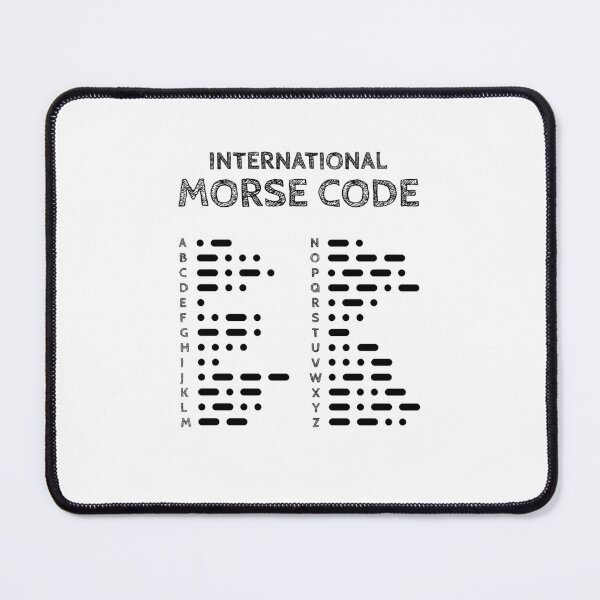 Item preview, International Morse Code Alphabet Chart 26 Letters Black designed and sold by AnnSign.