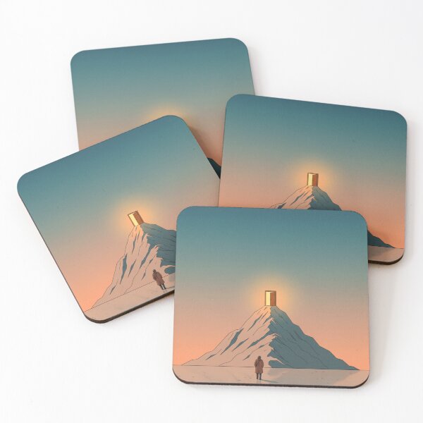 Item preview, Door on Mountain Peak Conceptual Art - Opportunity and Challenge Surreal Landscape designed and sold by j-2k.