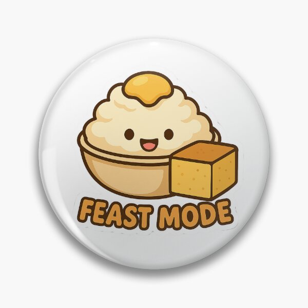 Item preview, Alche-Art’s Mashed Potato Feast Mode Sticker designed and sold by AlcheArtsStudio.