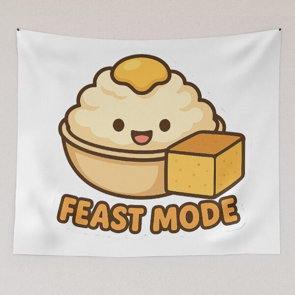 Item preview, Alche-Art’s Mashed Potato Feast Mode Sticker designed and sold by AlcheArtsStudio.