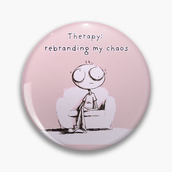 Item preview, Therapy: rebranding my chaos, simple soft pink artwork designed and sold by silent-violin.
