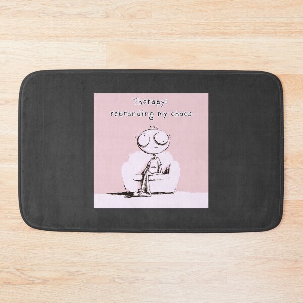 Item preview, Therapy: rebranding my chaos, simple soft pink artwork designed and sold by silent-violin.