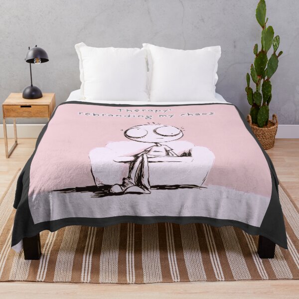 Item preview, Therapy: rebranding my chaos, simple soft pink artwork designed and sold by silent-violin.