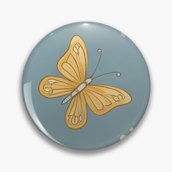 Item preview, Golden Blooms & Butterflies - Whimsical Blue Floral Seamless Pattern designed and sold by HolmeProud.