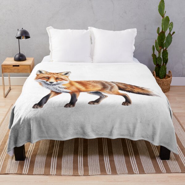Item preview, Realistic Red Fox Wall Art – Woodland Animal Illustration designed and sold by vk09.