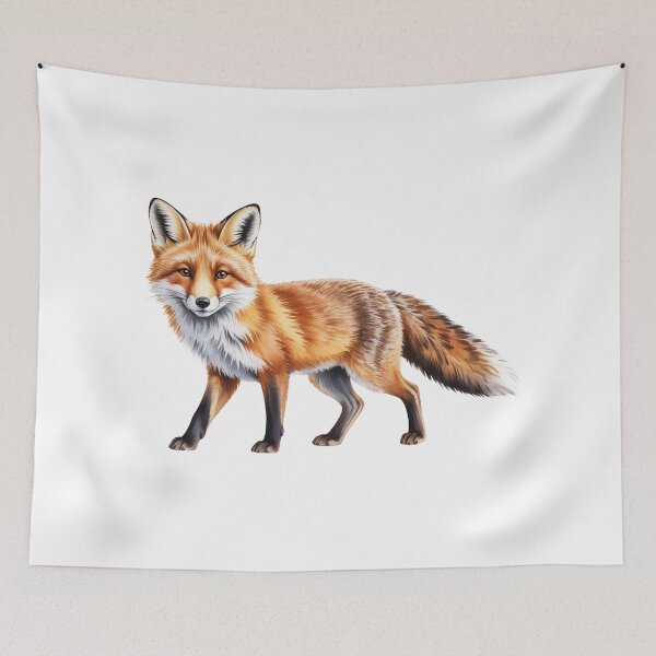 Item preview, Realistic Red Fox Wall Art – Woodland Animal Illustration designed and sold by vk09.