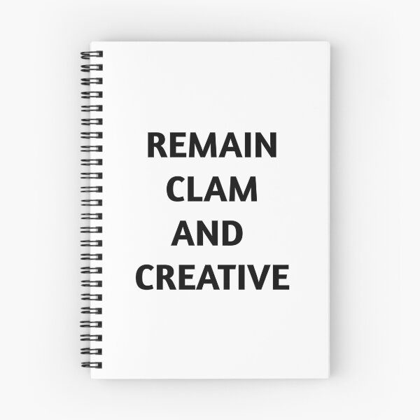 Item preview, Remain Calm and Creative – Motivational Typography Design designed and sold by Tejas Art .