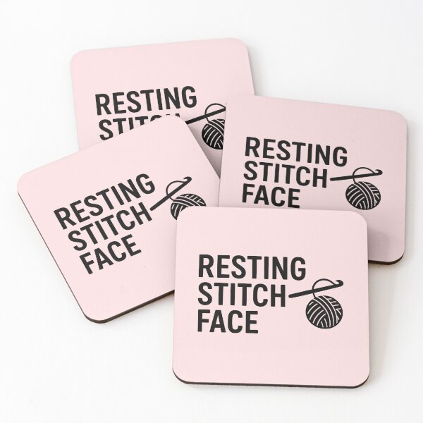 Item preview, Resting Stitch Face Crochet Humor Design | Funny Yarn & Crochet Hook Art - crochet graphic slogan designed and sold by MarJul.