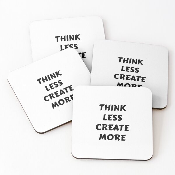 Item preview, Think Less Create More – Inspirational designed and sold by Tejas Art .