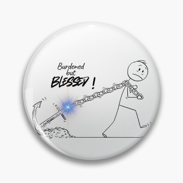 Item preview, burdened but blessed designed and sold by Pop of Faith.