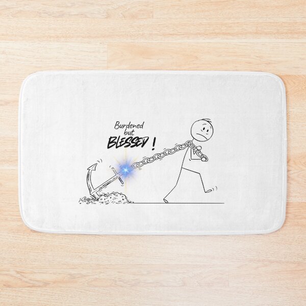 Item preview, burdened but blessed designed and sold by Pop of Faith.