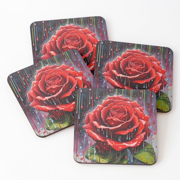 Item preview, Radiant Rose After the Rain designed and sold by PawPrintedArt.