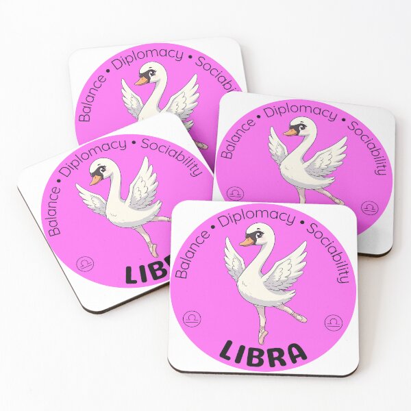 Item preview, Libra Zodiac Swan | Charming Wind Sign Design designed and sold by Pets & Memes & Stuff.