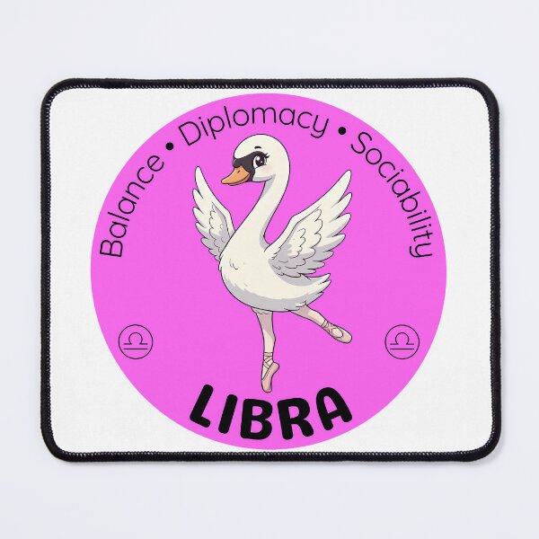 Item preview, Libra Zodiac Swan | Charming Wind Sign Design designed and sold by Pets & Memes & Stuff.