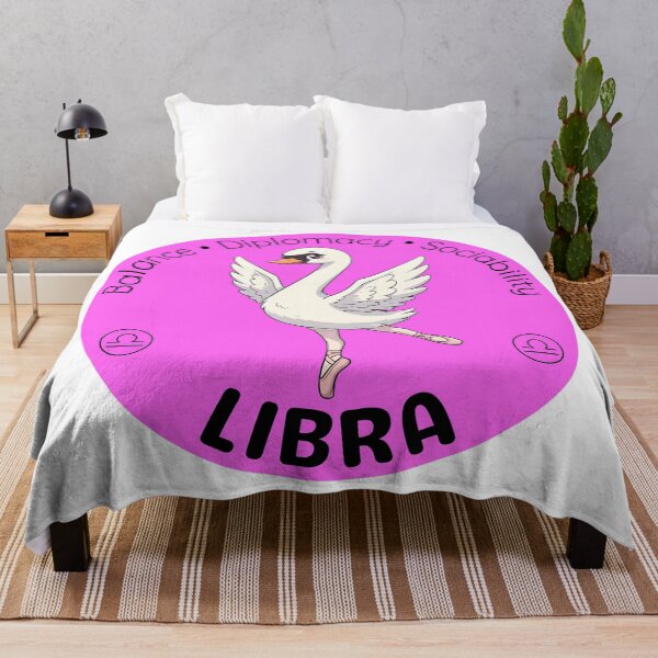 Item preview, Libra Zodiac Swan | Charming Wind Sign Design designed and sold by Pets & Memes & Stuff.