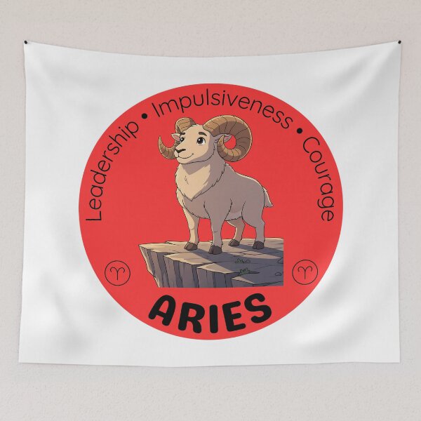 Item preview, Aries Zodiac Ram | Bold Fire Sign Gift designed and sold by Pets & Memes & Stuff.