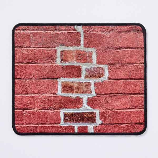 Item preview, Red Brick Wall Crack designed and sold by ConfuseLab Alt.