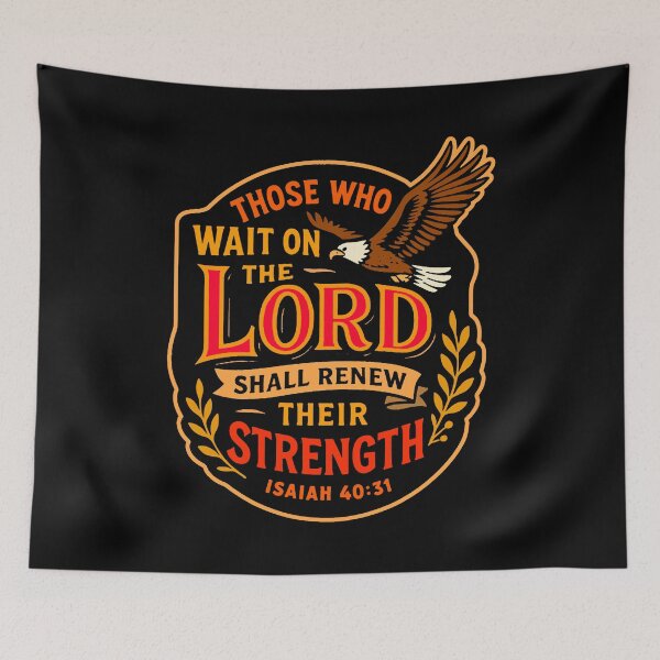 Item preview, Isaiah 40:31 Those Who Wait On The LORD Shall Renew Their Strength designed and sold by plushism.