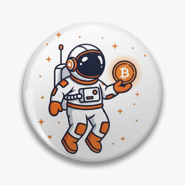 Item preview, Astronaut Holding Bitcoin in Space designed and sold by Mindseter.