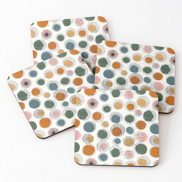 Item preview, Abstract Circle Pattern, Abstract geometric seamless pattern designed and sold by graphic-genie.