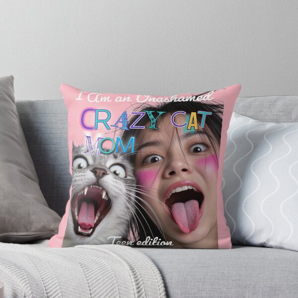 Item preview, Crazy Cat Mom Teen Edition designed and sold by OldDogNewDawn.