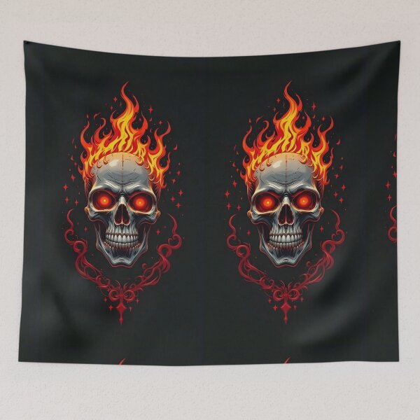 Item preview, Burning Skull designed and sold by Joshuasanga76a.