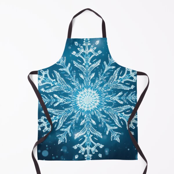 Aperçu de l'œuvre Blue Frost – Crystal Snowflake Radiance créée et vendue par Buttonquill.