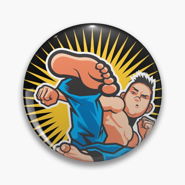 Item preview, Flying Kick Martial Arts Cartoon designed and sold by Vector-Artist.