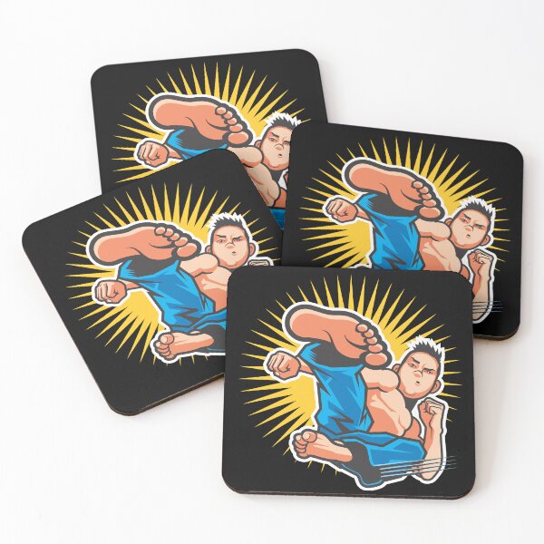Item preview, Flying Kick Martial Arts Cartoon designed and sold by Vector-Artist.